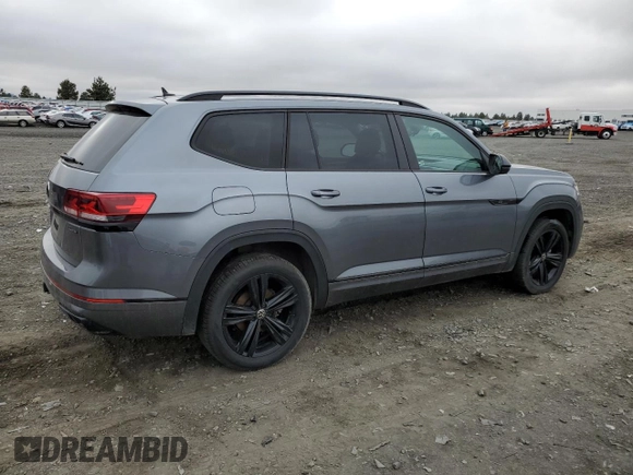 2023 Volkswagen Atlas SEL R-Line Black with VIN 1V2SR2CA0PC552989, listed as a Copart auction lot 78091744 with 37,644 mi miles and Salvage title. Bid and sale history available at DreamBid. Image 3.
