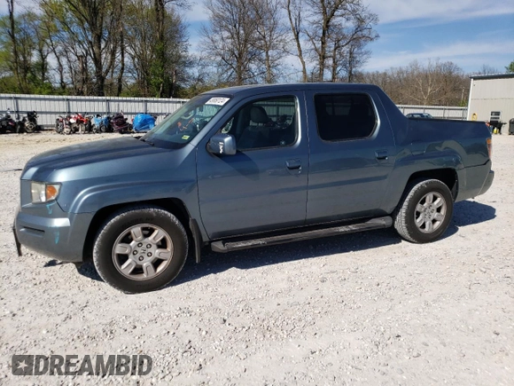 2007 Honda Ridgeline RTL w/Leather with VIN 2HJYK16587H540817, listed as a Copart auction lot 49950124 with 169,275 mi miles and Salvage Title. Bid and sale history available at carsss.com. Image 1.