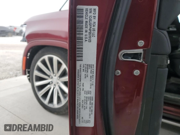 2023 Jeep Grand Wagoneer Series II с VIN 1C4SJSFP4PS578123, выставлен на аукционе Copart как лот 41627535 с пробегом Не указан миль и Чистый • Clean title. История ставок и продаж доступна на DreamBid. Изображение 14.