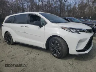 2022 Toyota Sienna XSE with VIN 5TDDRKEC2NS094411, listed as a Copart auction lot 46491605 with 72,740 mi miles and Salvage title. Bid and sale history available at DreamBid. Image 4.