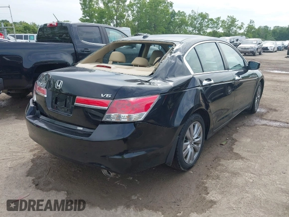 2011 Honda Accord EX-L with VIN 1HGCP3F89BA019619, listed as a IAAI auction lot 42521230 with 111,549 mi miles and . Bid and sale history available at DreamBid. Image 4.