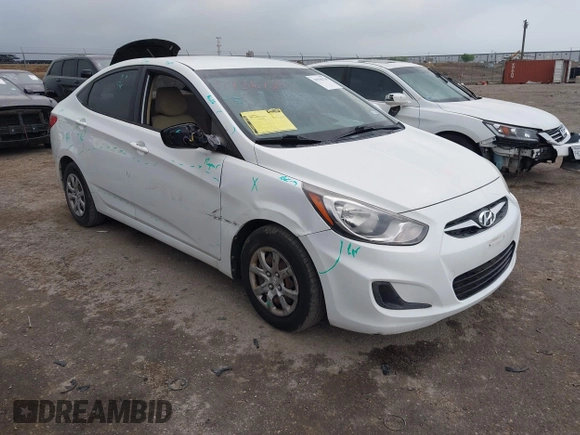 2014 Hyundai Accent GLS with VIN KMHCT4AE5EU649178, listed as a IAAI auction lot 41936729 with 102,737 mi miles. Bid and sale history available at carsss.com. Image 1.