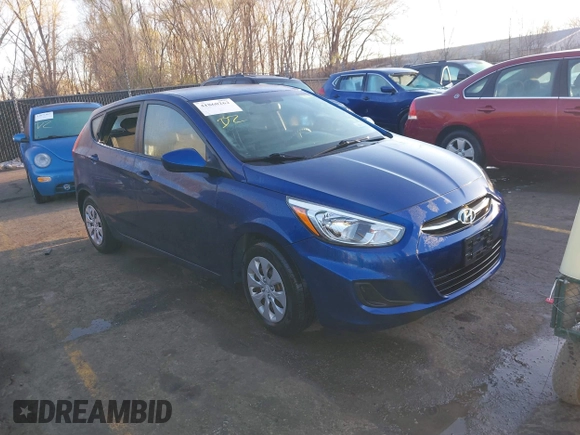 2017 Hyundai Accent SE with VIN KMHCT5AE6HU300248, listed as a IAAI auction lot 41860262 with 64,692 mi miles. Bid and sale history available at carsss.com. Image 1.
