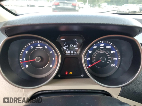 2016 Hyundai Elantra SE with VIN 5NPDH4AE0GH753374, listed as a Copart auction lot 61008175 with 128,187 mi miles and Salvage title. Bid and sale history available at DreamBid. Image 9.