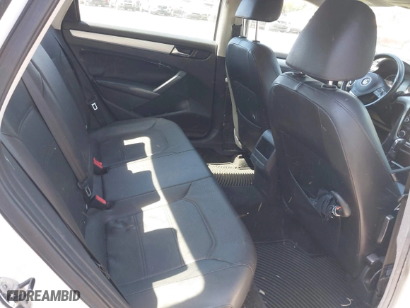2012 Volkswagen Passat SE w/Sunroof with VIN 1VWBH7A39CC097668, listed as a IAAI auction lot 42100044 with 126,637 mi miles. Bid and sale history available at carsss.com. Image 8.