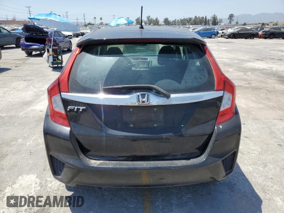 2015 Honda Fit EX-L with VIN 3HGGK5H80FM724424, listed as a Copart auction lot 61461995 with 93,066 mi miles and Salvage title. Bid and sale history available at DreamBid. Image 6.