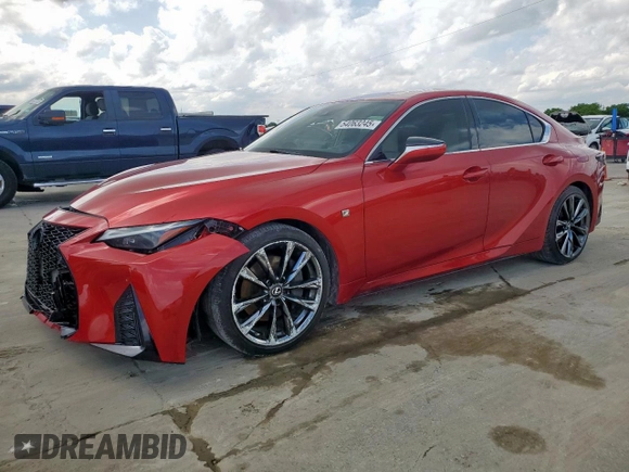 2021 Lexus IS with VIN JTHGZ1B25M5043006, listed as a Copart auction lot 54063245 with 65,418 mi miles and Clean Title. Bid and sale history available at carsss.com. Image 1.