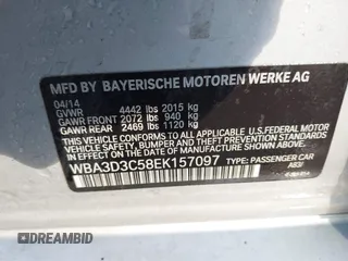 2014 BMW 3 Series 328d z VIN WBA3D3C58EK157097, wystawiony jako IAAI lot #42081036 z przebiegiem 117 898 mil mil oraz . Historia ofert i sprzedaży dostępna na DreamBid. Obrazek 9.