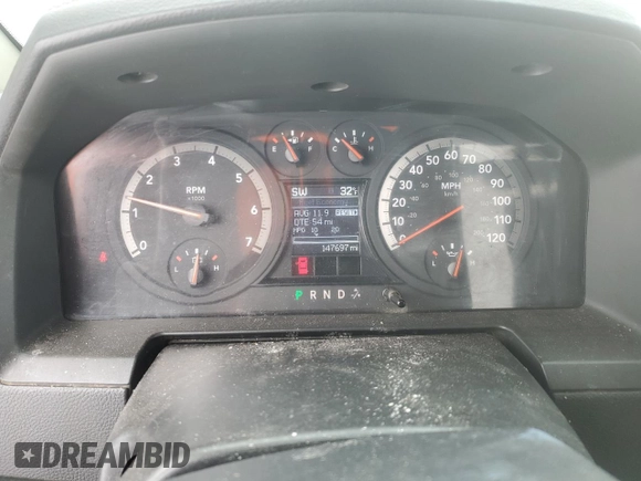 2012 Ram 1500 Sport with VIN 1C6RD7HTXCS288421, listed as a Copart auction lot 46133195 with 147,697 mi miles and Salvage title. Bid and sale history available at DreamBid. Image 9.
