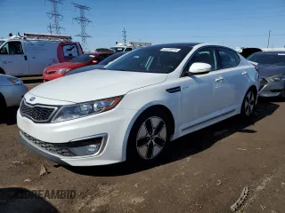 2013 Kia Optima Hybrid EX with VIN KNAGM4AD2D5038590, listed as a Copart auction lot 52335915 with Not Provided miles and Salvage Title. Bid and sale history available at carsss.com. Image 1.