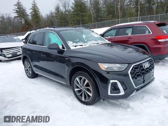 2024 Audi Q5 S line Premium with VIN WA1GAAFY2R2066205, listed as a IAAI auction lot 41565261 with 20,052 mi miles. Bid and sale history available at carsss.com. Image 1.
