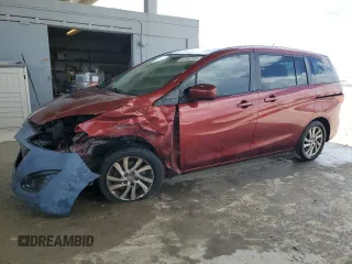 2012 Mazda 5 Sport with VIN JM1CW2BL1C0100837, listed as a Copart auction lot 62464555 with 123,646 mi miles and Salvage title. Bid and sale history available at DreamBid. Image 1.