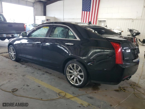 2017 Cadillac ATS Sedan Luxury AWD with VIN 1G6AH5RX9H0182077, listed as a Copart auction lot 70818574 with 42,670 mi miles and Salvage Title. Bid and sale history available at carsss.com. Image 2.