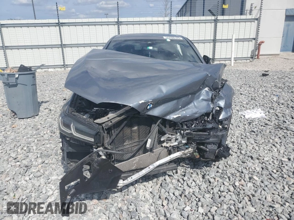 2021 BMW 5 Series 530e with VIN WBA13AG05MCF22098, listed as a Copart auction lot 55460105 with Not Provided miles and Clean Title. Bid and sale history available at carsss.com. Image 5.