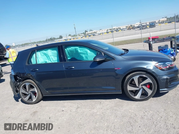 2019 Volkswagen Golf GTI S with VIN 3VW6T7AU1KM027863, listed as a IAAI auction lot 41782997 with 91,652 mi miles. Bid and sale history available at carsss.com. Image 13.