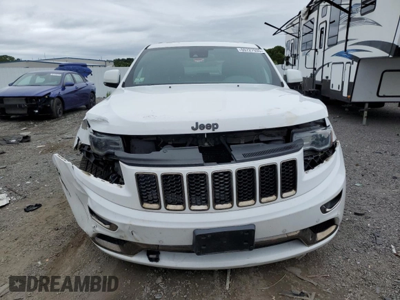 2016 Jeep Grand Cherokee Overland with VIN 1C4RJFCG3GC364485, listed as a Copart auction lot 60727935 with 101,742 mi miles and Salvage title. Bid and sale history available at DreamBid. Image 5.