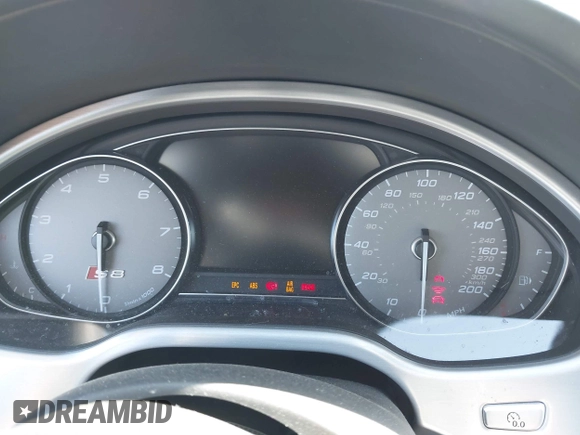 2016 Audi S8 Plus with VIN WUAJ5AFD2GN900596, listed as a IAAI auction lot 42014762 with 1 mi miles. Bid and sale history available at carsss.com. Image 7.