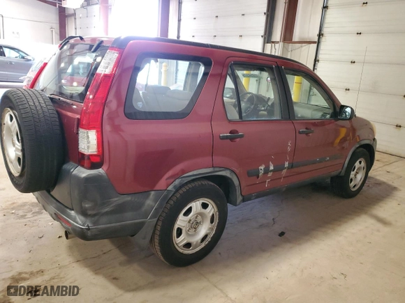 2005 Honda CR-V LX with VIN JHLRD78575C049127, listed as a Copart auction lot 45954375 with 61,572 mi miles and Salvage Title. Bid and sale history available at carsss.com. Image 3.