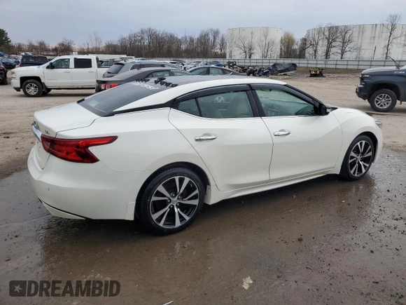 2018 Nissan Maxima Platinum with VIN 1N4AA6AP2JC375765, listed as a Copart auction lot 53343505 with 83,675 mi miles and Salvage Title. Bid and sale history available at DreamBid. Image 3.