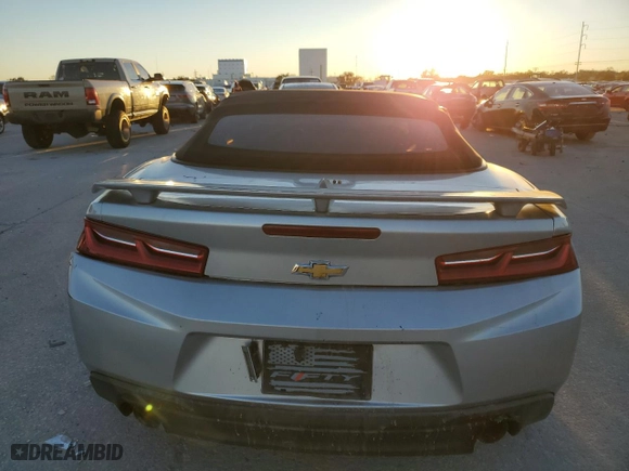 2017 Chevrolet Camaro 1SS with VIN 1G1FF3D77H0166005, listed as a Copart auction lot 83653304 with 0 mi miles and Salvage Title. Bid and sale history available at carsss.com. Image 6.