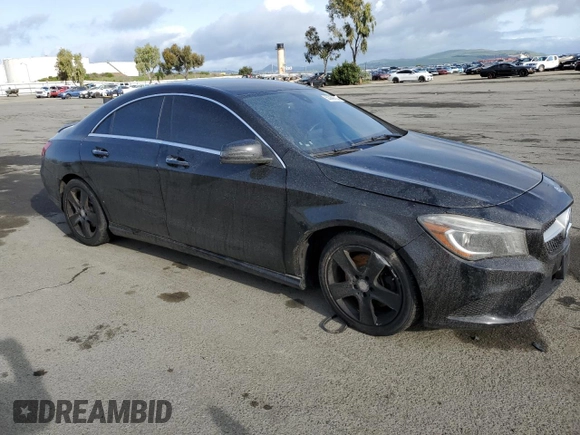 2015 Mercedes-Benz CLA 250 with VIN WDDSJ4EBXFN248085, listed as a Copart auction lot 50968685 with 164,339 mi miles and Salvage Title. Bid and sale history available at DreamBid. Image 4.