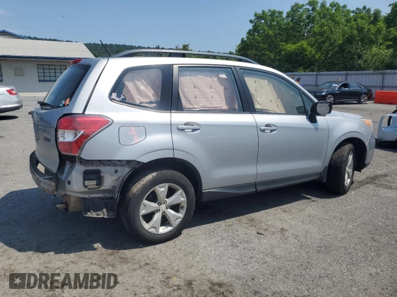2015 Subaru Forester 2.5i with VIN JF2SJABC8FH547287, listed as a Copart auction lot 62502985 with Not provided miles and Salvage title. Bid and sale history available at DreamBid. Image 3.