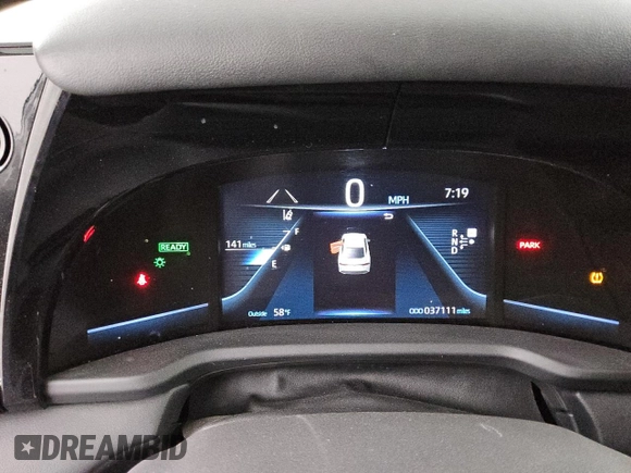 2022 Toyota Mirai XLE with VIN JTDAAAAAXNA004105, listed as a Copart auction lot 48288895 with 37,111 mi miles and Clean title. Bid and sale history available at DreamBid. Image 9.