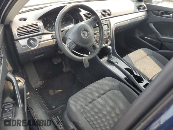 2013 Volkswagen Passat S with VIN 1VWAP7A31DC078273, listed as a Copart auction lot 55610515 with Not provided miles and Salvage title. Bid and sale history available at DreamBid. Image 8.