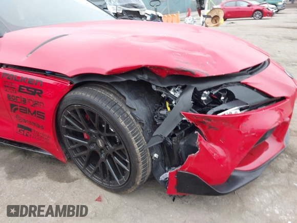 2023 Toyota Supra 3.0 with VIN WZ1DB0G04PW058168, listed as a IAAI auction lot 42383816 with 22,135 mi miles and . Bid and sale history available at DreamBid. Image 6.