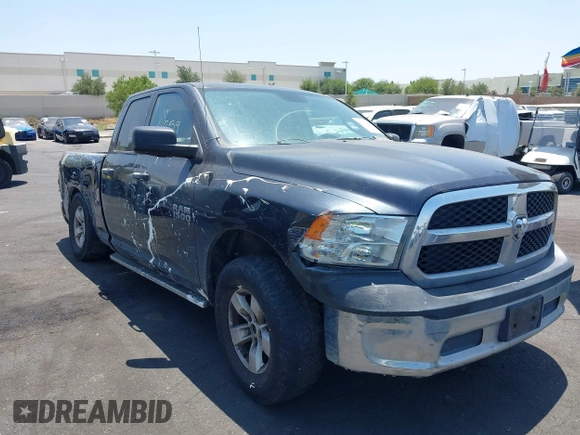 2014 Ram 1500 Tradesman z VIN 1C6RR6FG2ES339933, wystawiony jako IAAI lot #42594859 z przebiegiem Nie podano mil oraz . Historia ofert i sprzedaży dostępna na DreamBid. Obrazek 1.