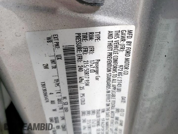 2013 Ford Focus SE with VIN 1FADP3F29DL284245, listed as a Copart auction lot 63702435 with 150,089 mi miles and Clean title. Bid and sale history available at DreamBid. Image 12.