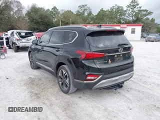2019 Hyundai Santa Fe Ultimate with VIN 5NMS53AA1KH132335, listed as a IAAI auction lot 41553446 with 79,100 mi miles. Bid and sale history available at carsss.com. Image 3.