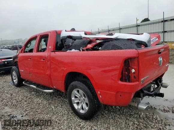 2020 Ram 1500 Laramie with VIN 1C6SRFDT1LN253803, listed as a Copart auction lot 72402214 with 62,351 mi miles and Salvage Title. Bid and sale history available at carsss.com. Image 2.