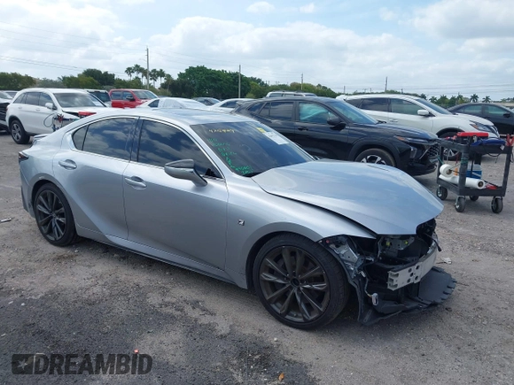 2022 Lexus IS 350 F Sport z VIN JTHGZ1B24N5049106, wystawiony jako IAAI lot #42072738 z przebiegiem 31 072 mil mil oraz . Historia ofert i sprzedaży dostępna na DreamBid. Obrazek 1.