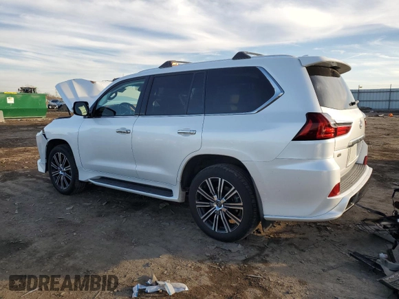 2020 Lexus LX 570 z VIN JTJDY7AX0L4327331, wystawiony jako Copart lot #44070415 z przebiegiem 43 887 mil mil oraz Szkoda całkowita • Salvage title. Historia ofert i sprzedaży dostępna na DreamBid. Obrazek 2.