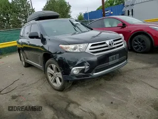 2013 Toyota Highlander Limited with VIN 5TDDK3EH6DS219401, listed as a Copart auction lot 62085705 with 282,264 mi miles and Salvage title. Bid and sale history available at DreamBid. Image 11.