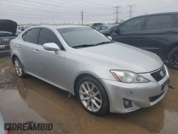 2011 Lexus IS 350 with VIN JTHCE5C22B5001387, listed as a Copart auction lot 43268425 with 147,066 mi miles and Salvage title. Bid and sale history available at DreamBid. Image 4.
