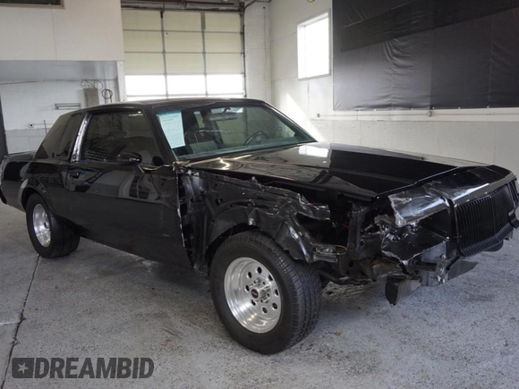 1986 Buick Regal with VIN 1G4GK4771GP428305, listed as a Copart auction lot 45335065 with 943 mi miles and Clean Title. Bid and sale history available at DreamBid. Image 1.