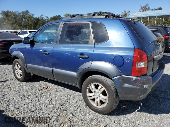 2007 Hyundai Tucson SE with VIN KM8JN12D37U671575, listed as a Copart auction lot 75010934 with 160,661 mi miles and Salvage Title. Bid and sale history available at carsss.com. Image 2.