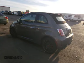 2013 FIAT 500 Abarth with VIN 3C3CFFJH4DT667752, listed as a Copart auction lot 81510114 with 98,886 mi miles and Salvage Title. Bid and sale history available at carsss.com. Image 2.
