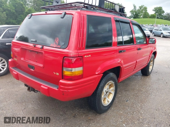 1996 Jeep Grand Cherokee Limited with VIN 1J4GZ78YXTC295872, listed as a IAAI auction lot 42339960 with 265,609 mi miles and . Bid and sale history available at DreamBid. Image 4.