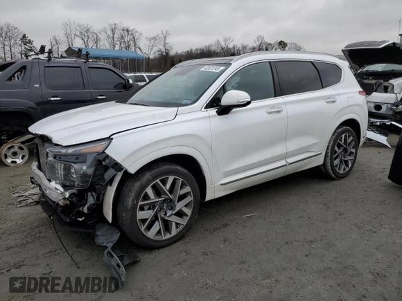 2022 Hyundai Santa Fe Calligraphy with VIN 5NMS54AL8NH394073, listed as a Copart auction lot 42601245 with 26,207 mi miles and Salvage Title. Bid and sale history available at carsss.com. Image 1.