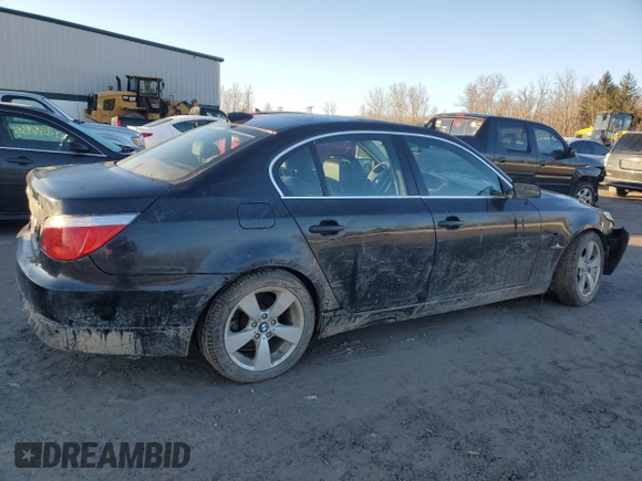 2008 BMW 5 Series 528xi with VIN WBANV13508CZ57921, listed as a Copart auction lot 47785125 with Not Provided miles and Salvage Title. Bid and sale history available at DreamBid. Image 3.