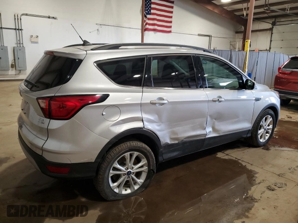 2019 Ford Escape SEL with VIN 1FMCU9HD0KUA58291, listed as a Copart auction lot 53094725 with 47,019 mi miles and Salvage Title. Bid and sale history available at carsss.com. Image 3.