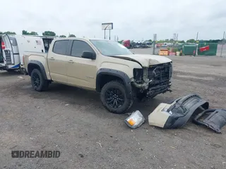 2021 GMC Canyon 4WD Elevation with VIN 1GTG6CEN9M1133620, listed as a IAAI auction lot 42147357 with 156,271 mi miles and . Bid and sale history available at DreamBid. Image 1.