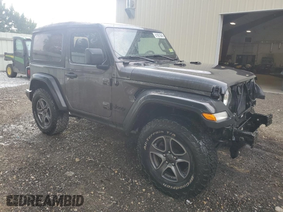2021 Jeep Wrangler Willys with VIN 1C4GJXAG8MW756324, listed as a Copart auction lot 61951645 with 37,601 mi miles and Salvage title. Bid and sale history available at DreamBid. Image 4.