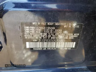 2016 Subaru Impreza Special Sports Premium with VIN JF1GPAS65GH267265, listed as a Copart auction lot 52178995 with 81,315 mi miles and Salvage title. Bid and sale history available at DreamBid. Image 14.