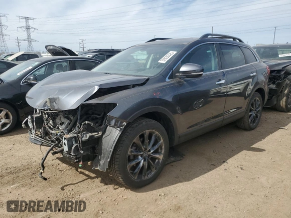 2015 Mazda CX-9 Grand Touring z VIN JM3TB3DA6F0460842, wystawiony jako Copart lot #52630325 z przebiegiem 21 666 mil mil oraz Szkoda całkowita • Salvage title. Historia ofert i sprzedaży dostępna na DreamBid. Obrazek 1.