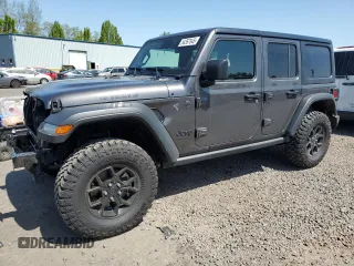 2024 Jeep Wrangler Willys with VIN 1C4PJXDG2RW300449, listed as a Copart auction lot 54367845 with 345 mi miles and Salvage title. Bid and sale history available at DreamBid. Image 1.