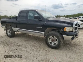 2005 Dodge 2500 SLT with VIN 3D7KS28C75G755894, listed as a Copart auction lot 53874865 with 336,506 mi miles and Salvage Title. Bid and sale history available at DreamBid. Image 4.